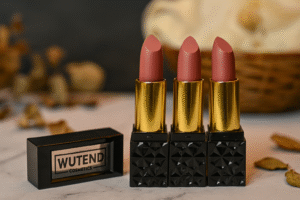 WUTEND Nude Pink Lipstick Pack of 3 | Soft Matte, Long-Lasting & Smudge-Proof | Everyday Natural Pink Nude Shades