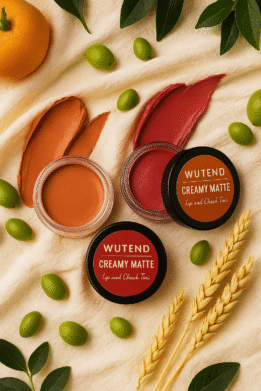 WUTEND 2-in-1 Blush Tint Set – Peach & Nude Shades | Soft Glow, Smooth Blend & Everyday Natural Look