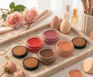 WUTEND Lip & Cheek Tint Combo Pack of 4 | Multi-Shade Set – Red, Peach, Coffee & Dark Pink | Easy Blend, Nourishing Formula & Perfect for Natural Makeup Lovers