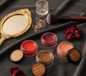 WUTEND Natural Flush 4-in-1 Tint Kit | Red, Peach, Coffee & Dark Pink | Multi-Use Lip & Cheek Color | Smooth Blendable Texture | Premium Long Stay Makeup Gift Pack