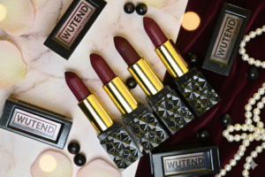 WUTEND 4-Pack Maroon Lipstick Set | High Pigment, Lightweight & Transfer-Resistant Matte Formula