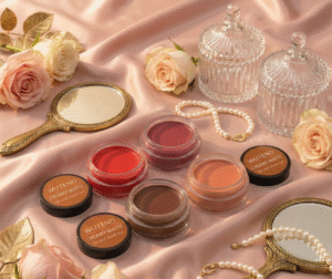 WUTEND Lip & Cheek Tint Set of 4 | Red, Peach, Coffee, Dark Pink Shades | Natural Matte Finish | Waterproof, Transfer-Proof & Moisturizing Beauty Tint for Daily Makeup