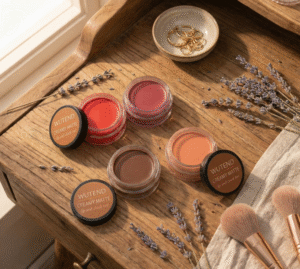 WUTEND Premium Multipurpose Tint Pack of 4 | Red, Peach, Coffee & Dark Pink Shades | Smudge-Proof, Non-Sticky & Natural Finish Lip & Cheek Stain Kit