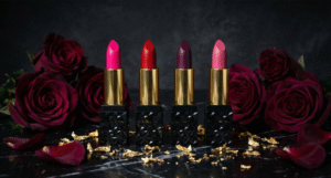 WUTEND Lip Color Quad – Maroon, Red, Pink & Rani | Lightweight, Transfer-Resistant & Highly Pigmented