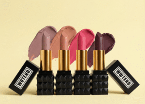 Pink Peach Pink Mehroon Tan Caramel Lipstick Pack of 4 Rich Pigment Smooth Application