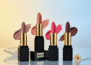 Tan Caramel Pink Mehroon Pink Peach Lipstick Pack of 4 Matte Finish Smooth Daily Wear