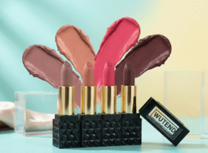 Tan Caramel Pink Mehroon Pink Peach Combo Pack of 4 Lipsticks Lightweight Matte Finish